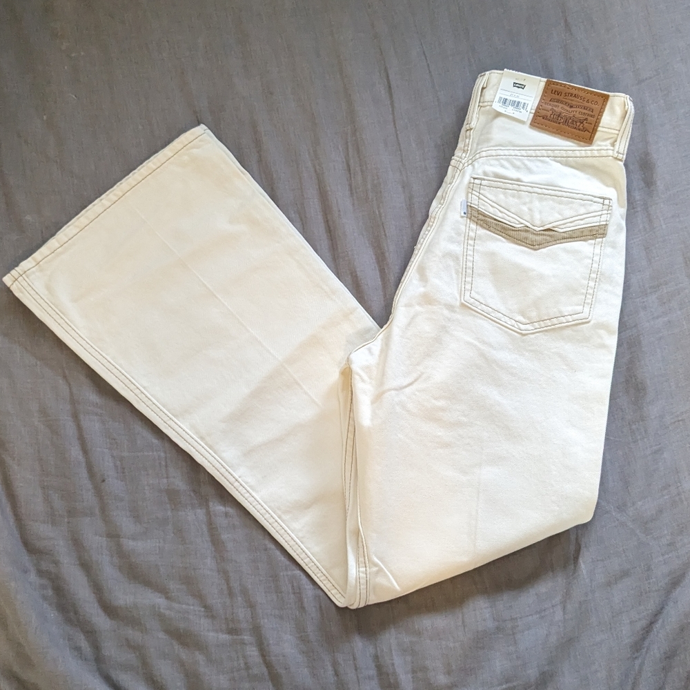 Levi's 70s Flare Jeans Movin On Cream - Picture 10 of 10